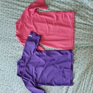 GUC-UV Skinz Sz 6 Short Sleeve Sun & Swim Shirt/Top x2